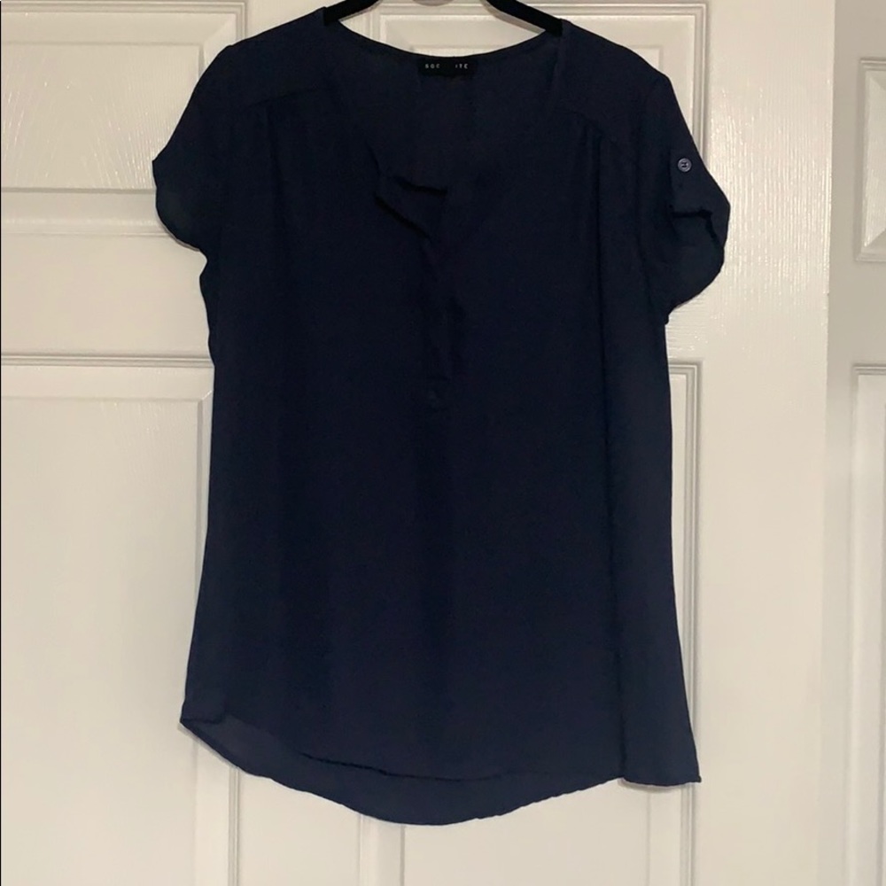 Navy Blouse